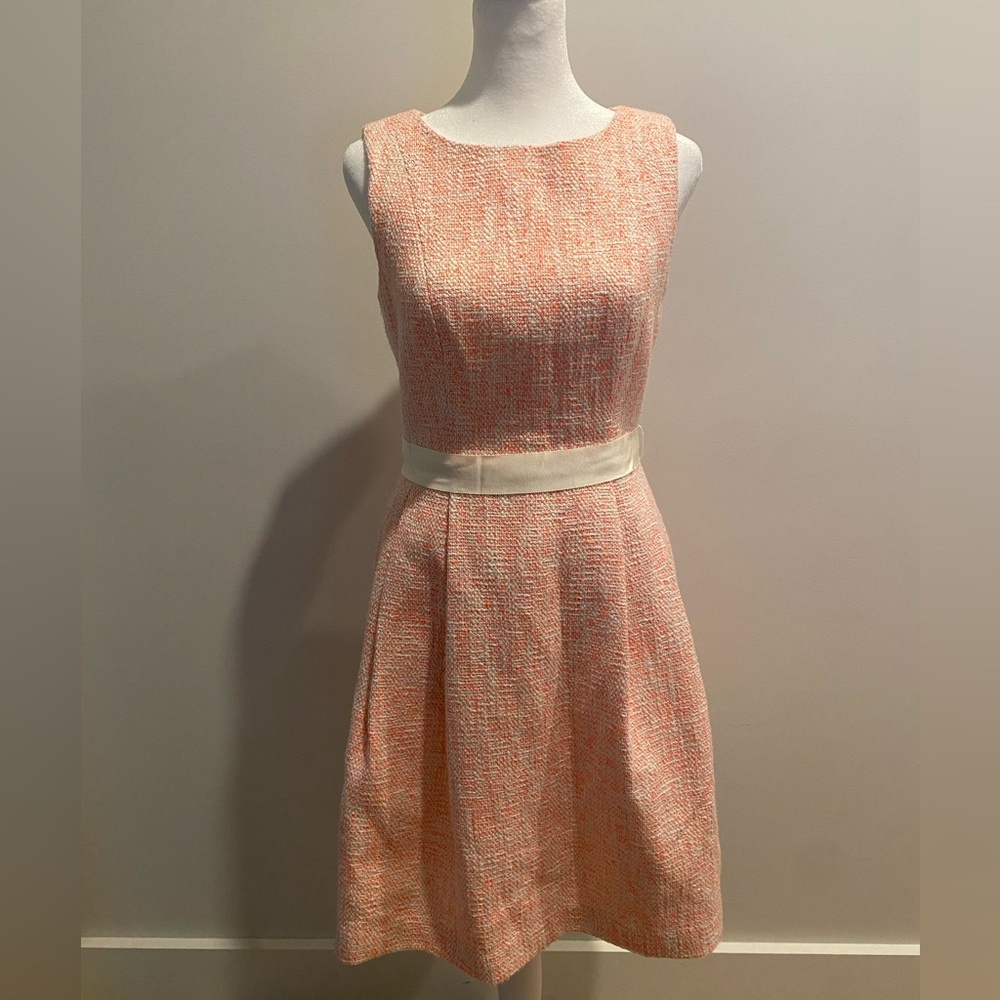 Trina Turk Pink Tweed Bow Dress